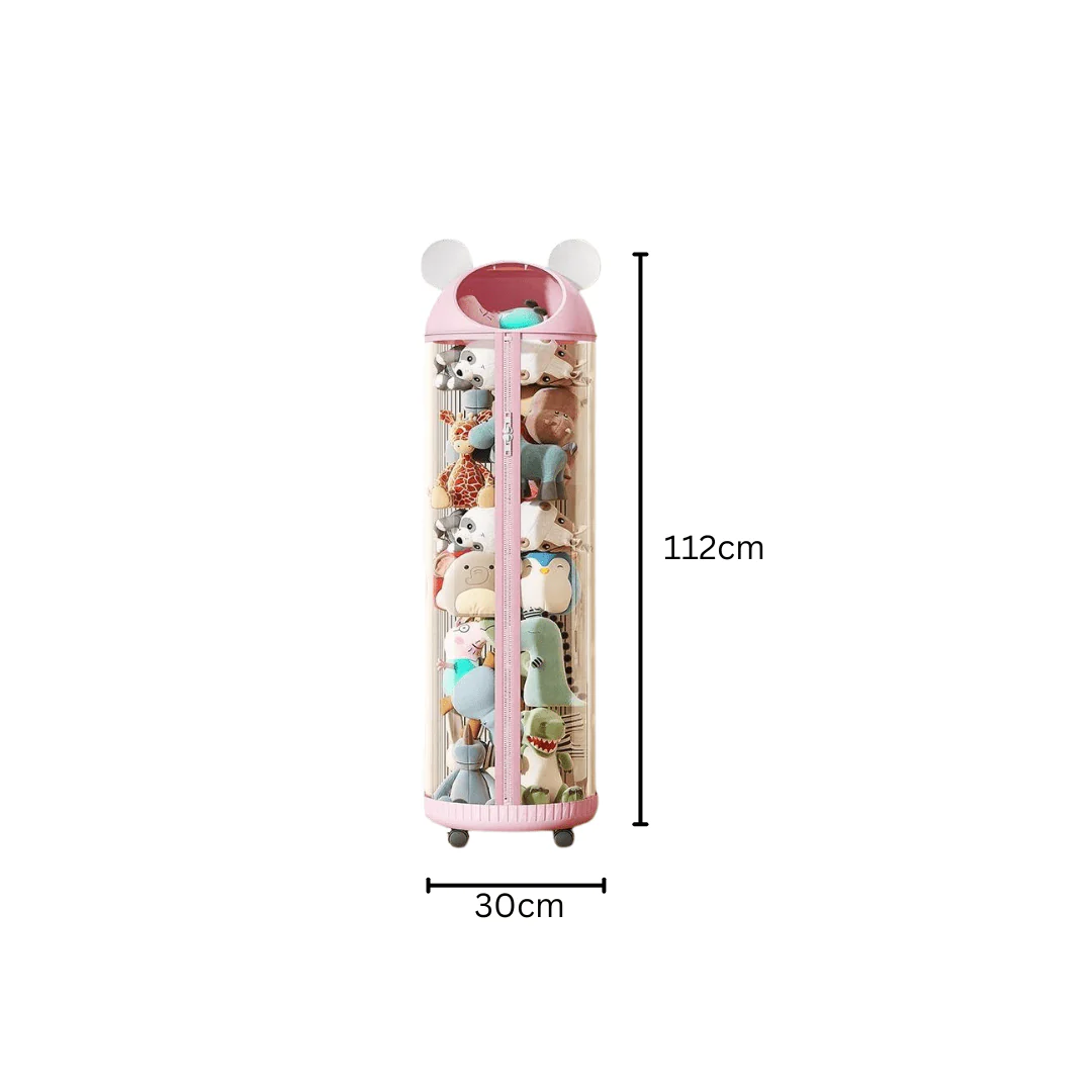 Multi-Purpose Transparent Kids Toys Plastic Storage Tube with Zipper(30cm) - Image 7