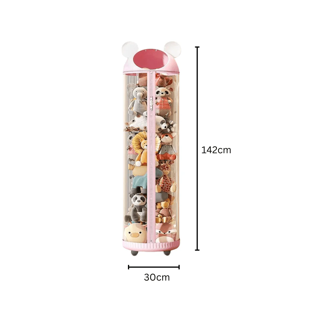 Multi-Purpose Transparent Kids Toys Plastic Storage Tube with Zipper(30cm) - Image 8