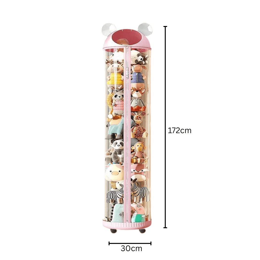 Multi-Purpose Transparent Kids Toys Plastic Storage Tube with Zipper(30cm) - Image 9