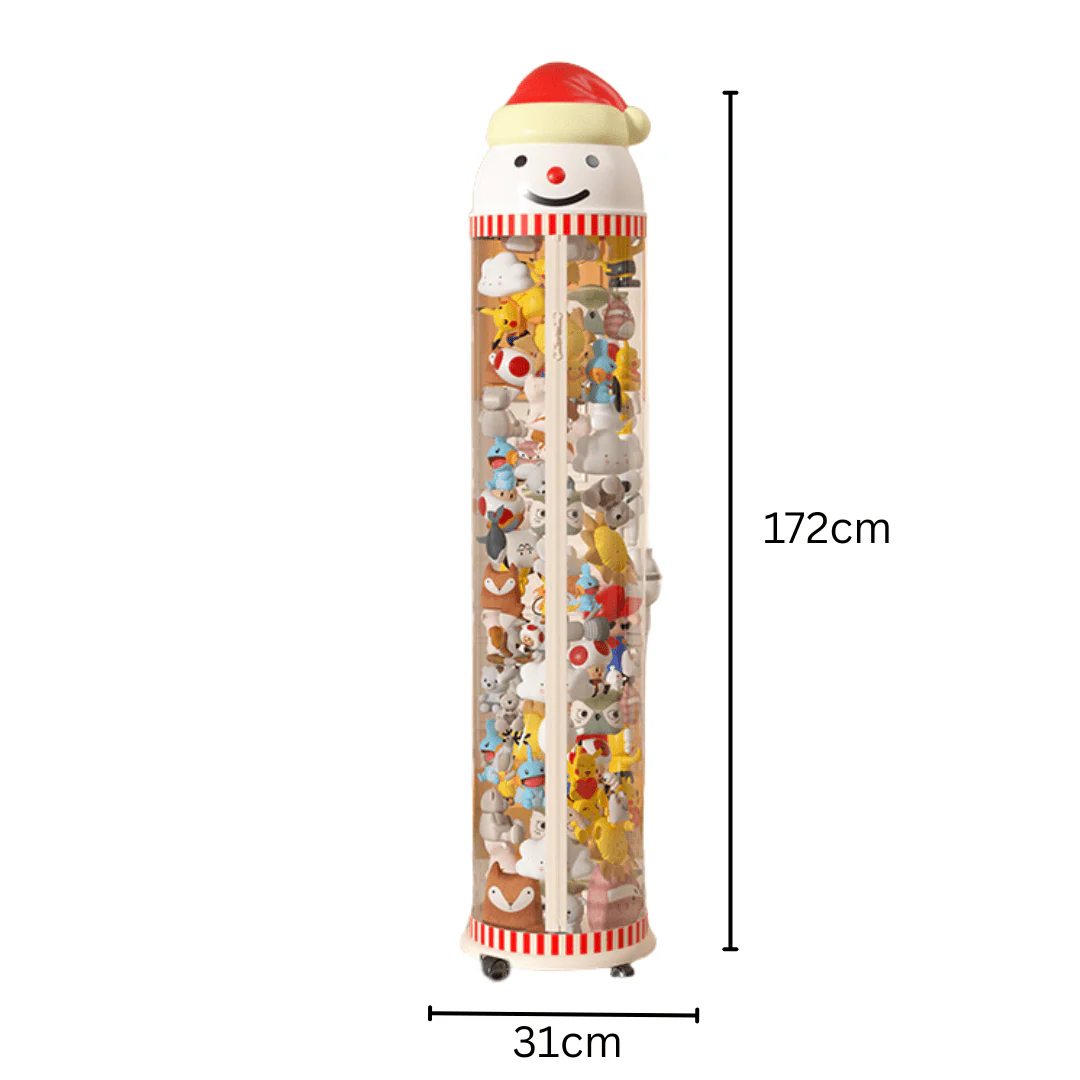 Multipurpose Transparent Plastic Kids Toy Storage Container with Zipper(31cm) - Image 7