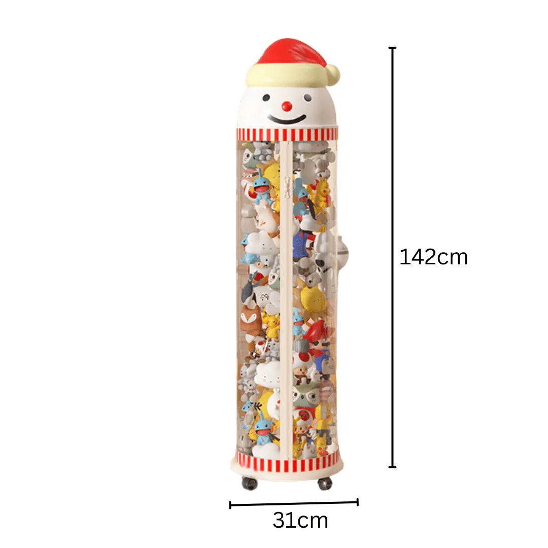 Multipurpose Transparent Plastic Kids Toy Storage Container with Zipper(31cm) - Image 8
