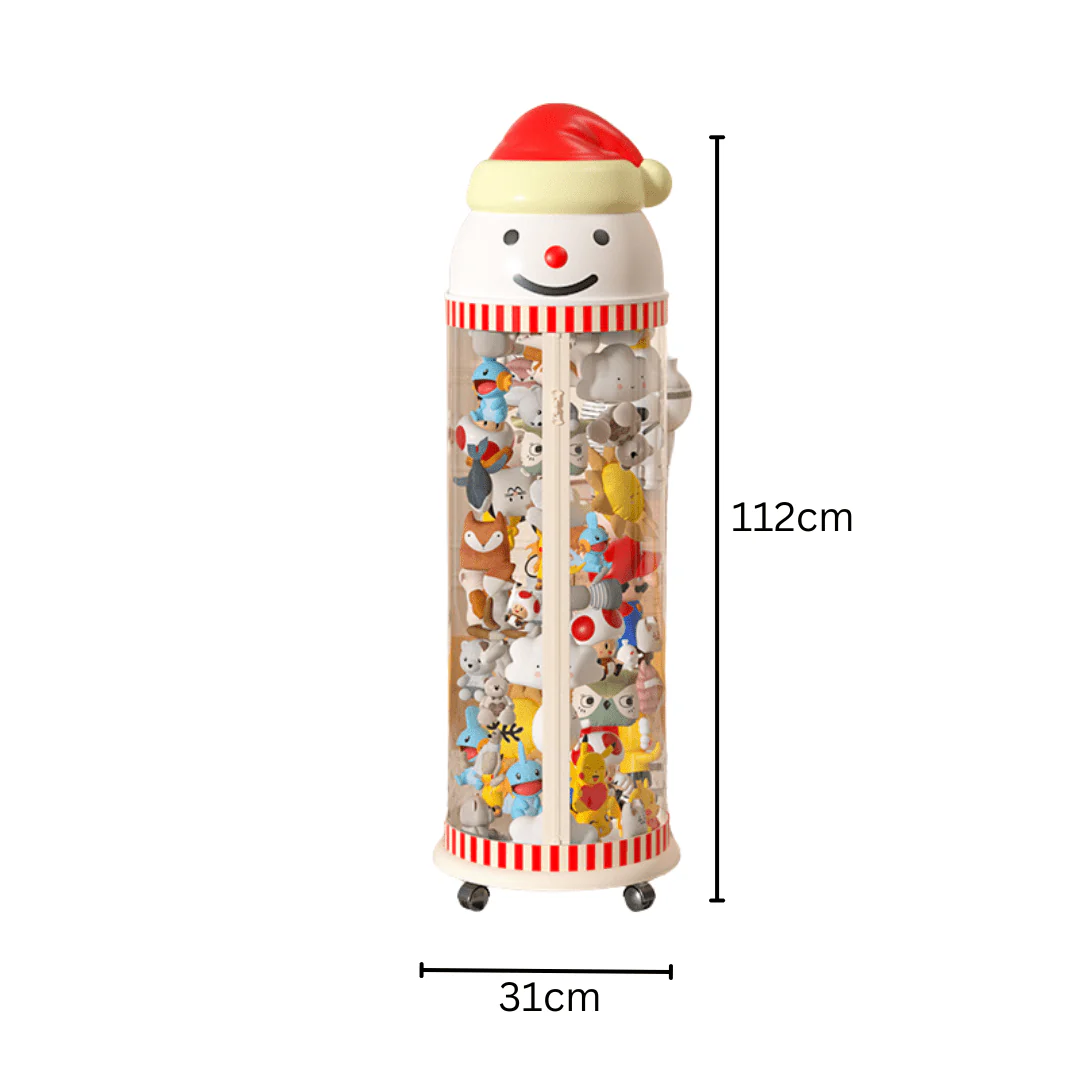 Multipurpose Transparent Plastic Kids Toy Storage Container with Zipper(31cm) - Image 9