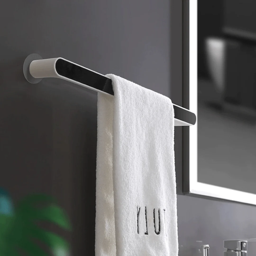 Multipurpose Wall-Mounted Drill Free Plastic Towel Rack (46cm) - Image 6