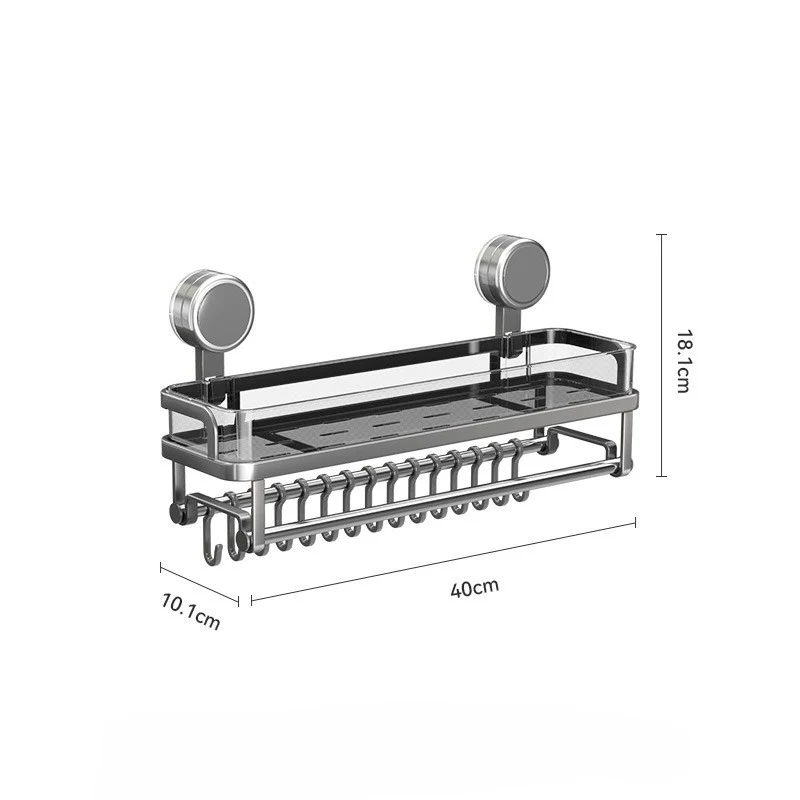 No-Drill Bathroom Counter Organizer for Skincare and Towels - Image 6