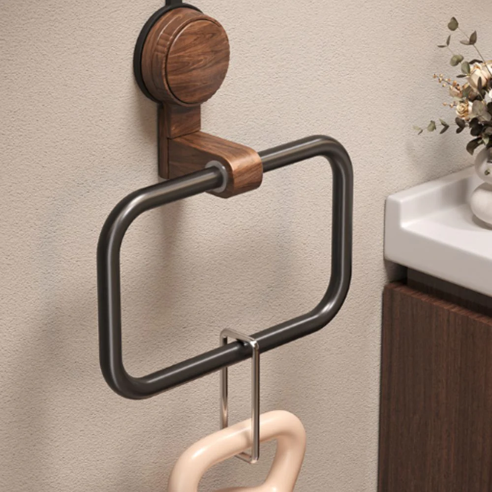 No-Drill Retro Style Bathroom Towel Holder with Strong Suction Mount - Image 5