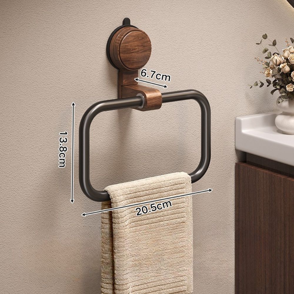 No-Drill Retro Style Bathroom Towel Holder with Strong Suction Mount - Image 6