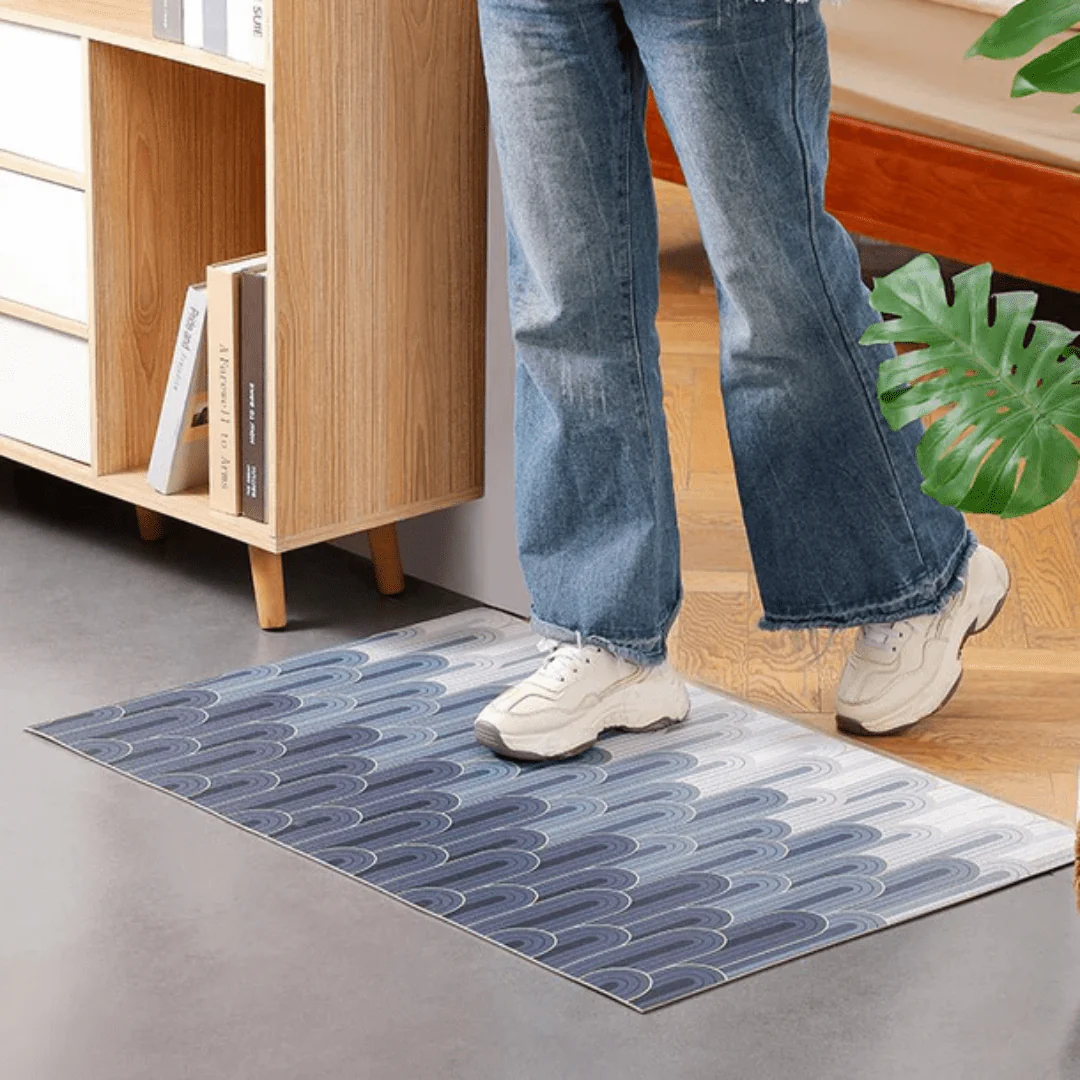 Non-Slip Cuttable Luxury Floor Mats (Blue) - Image 2