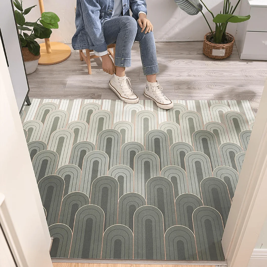 Non-Slip Cuttable Luxury Floor Mats (Green) - Image 4