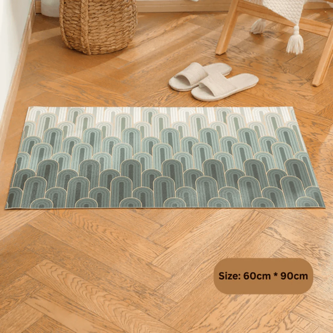 Non-Slip Cuttable Luxury Floor Mats (Green) - Image 6