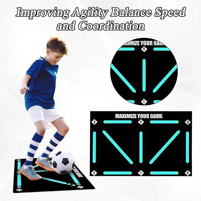 Non-Slip Football Training Control Mat for Skill Development (90cm) - Image 3