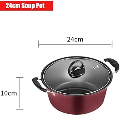 Non Stick Aluminum Cookware Set with Glass Lid (Set of 3) - Image 10