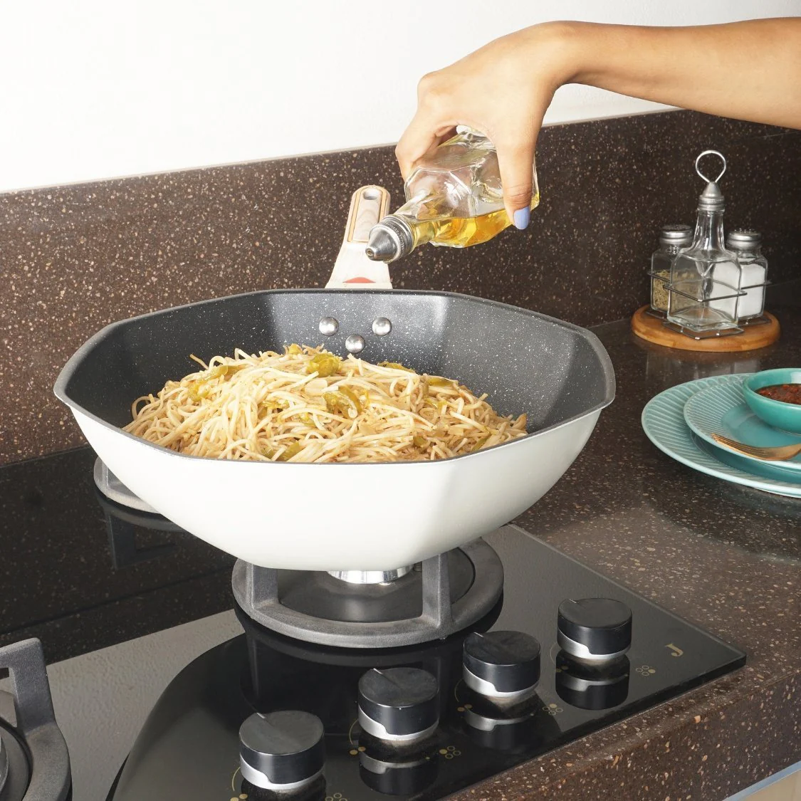 Non-Stick Octagonal Frying Pan - Image 5
