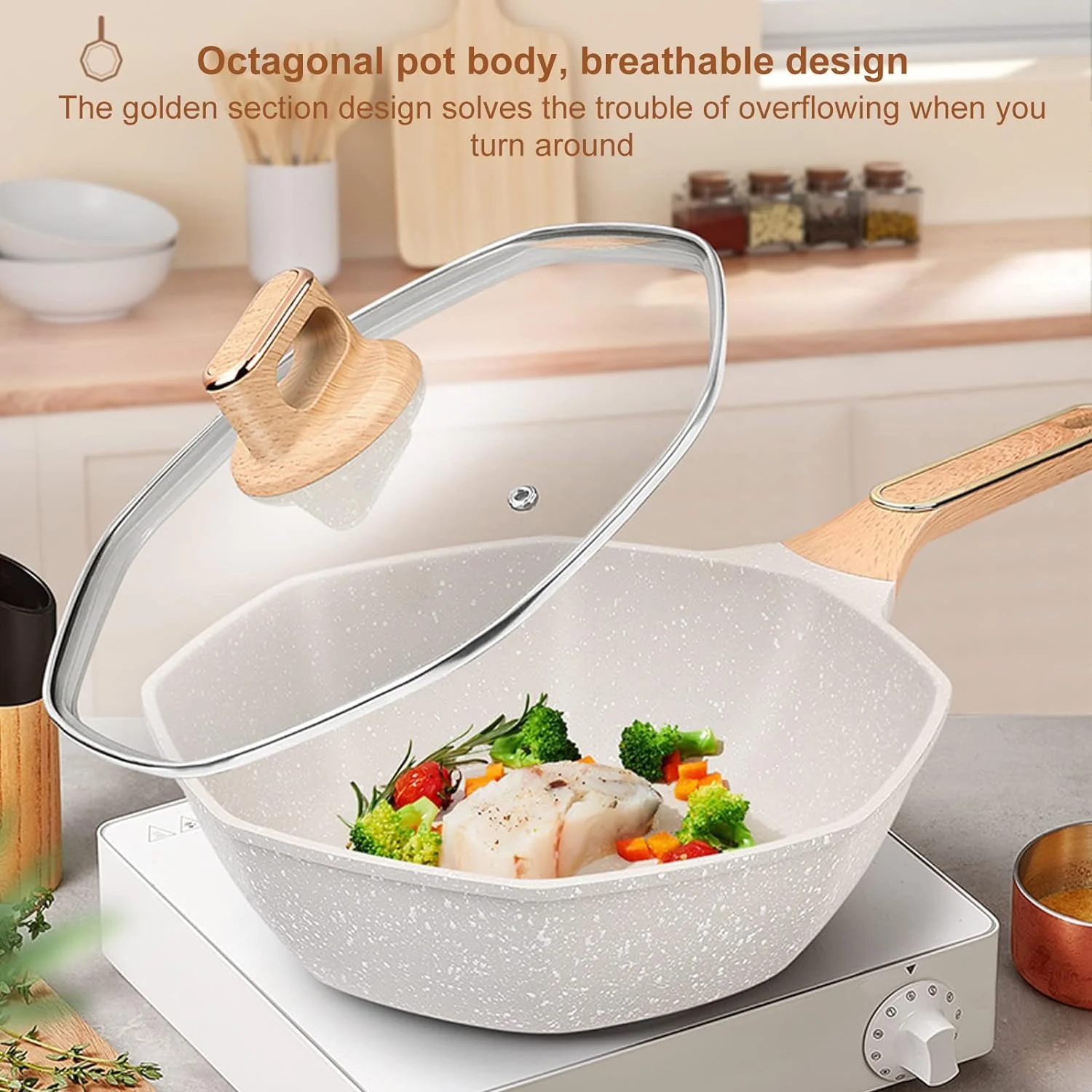 Non-Stick Octagonal Frying Pan - Image 8