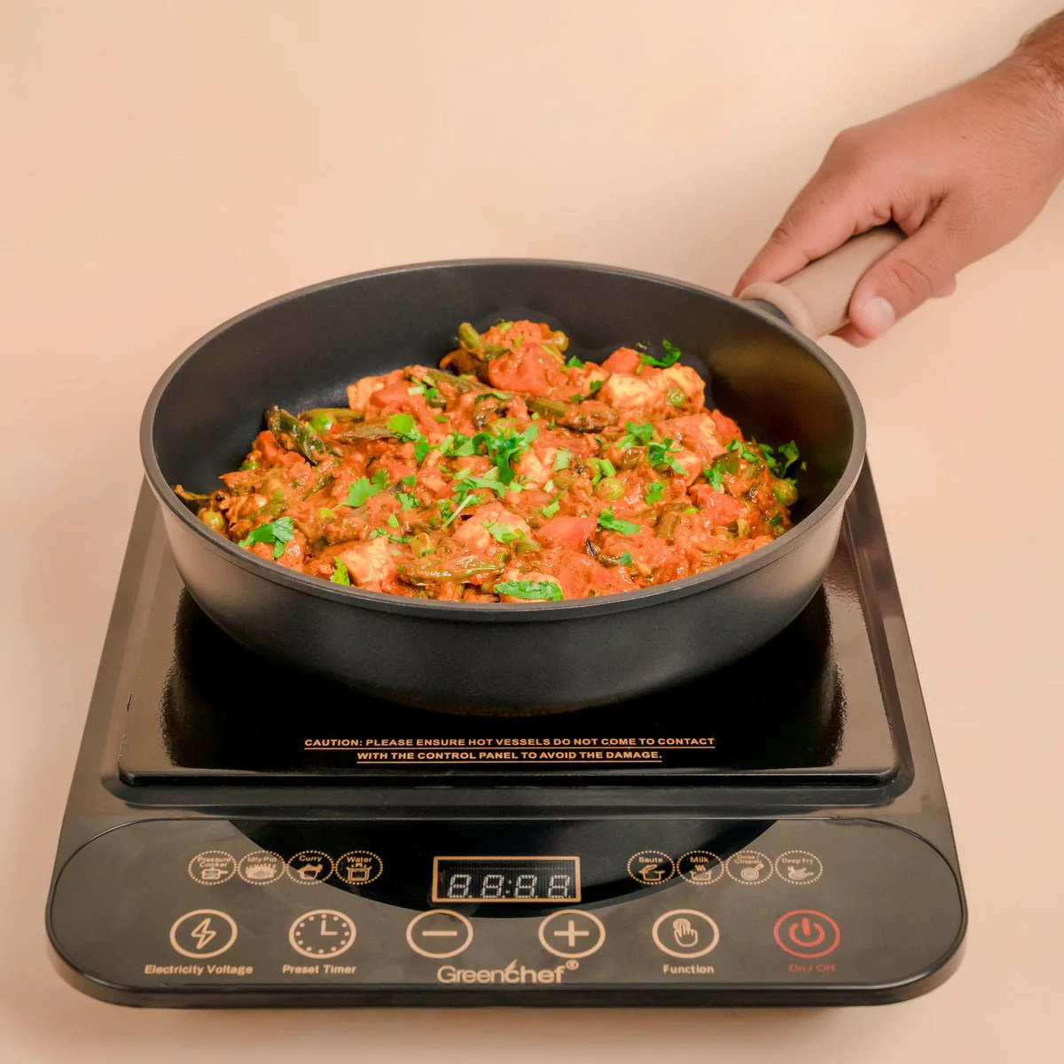 Non-Stick Titanium Fry Pan with Visual Lid (28 cm) - Image 3