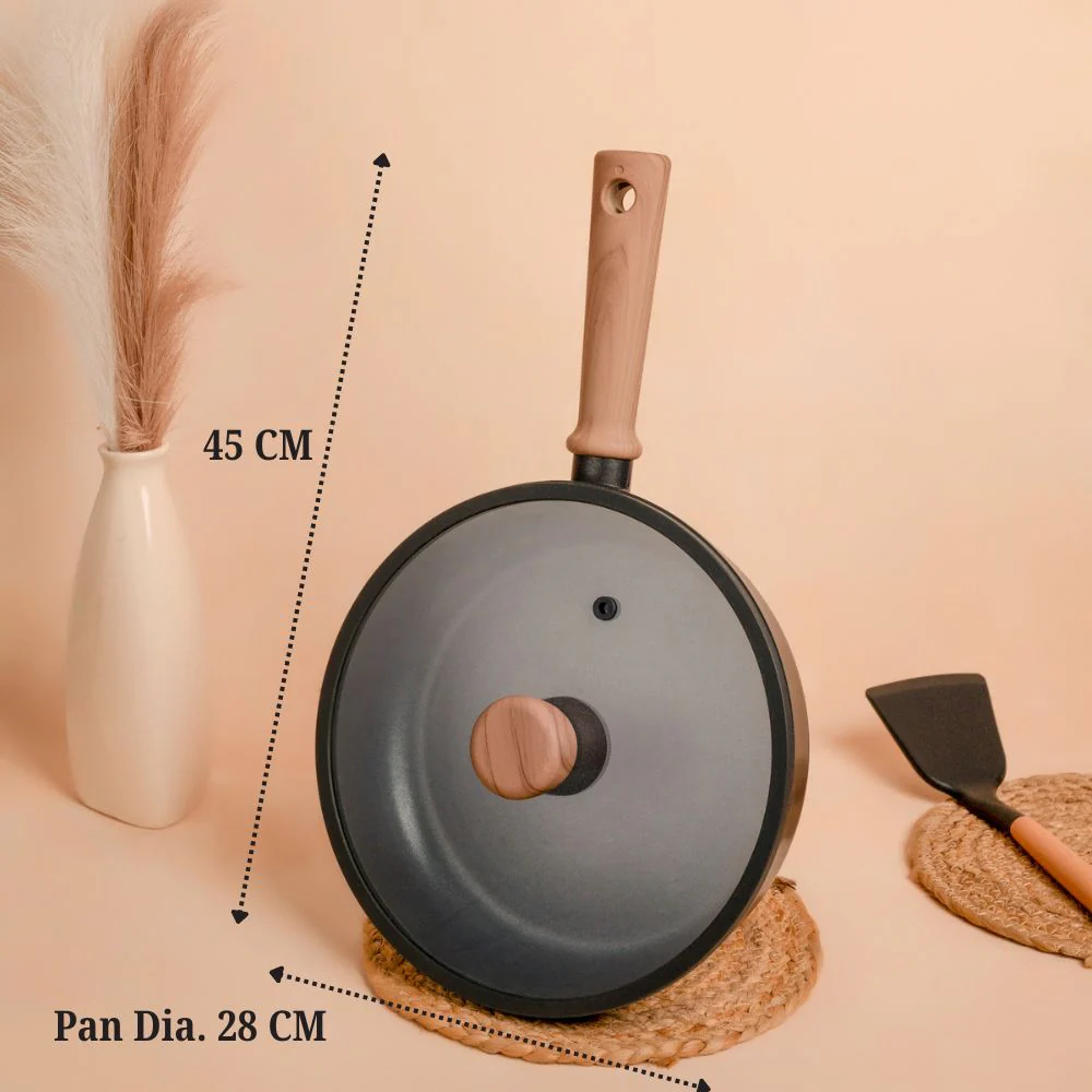 Non-Stick Titanium Fry Pan with Visual Lid (28 cm) - Image 6