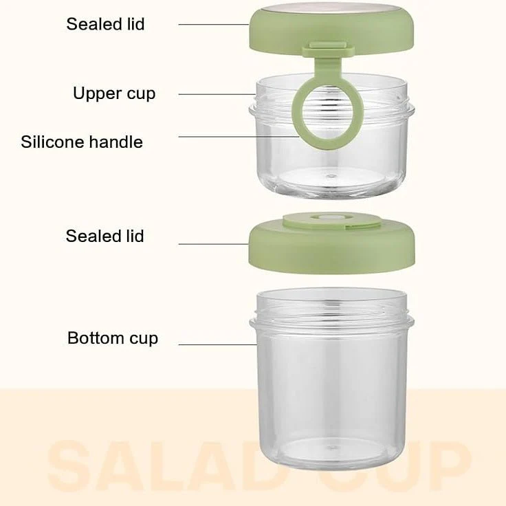 On-the-Go Salad and Yogurt Cup with Leak-Proof Lid & Spoon - Image 3