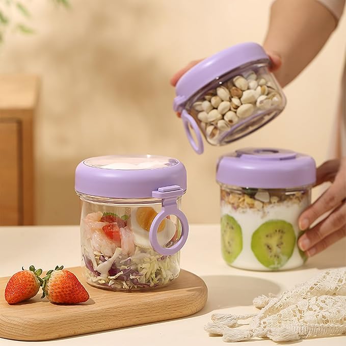 On-the-Go Salad and Yogurt Cup with Leak-Proof Lid & Spoon - Image 4