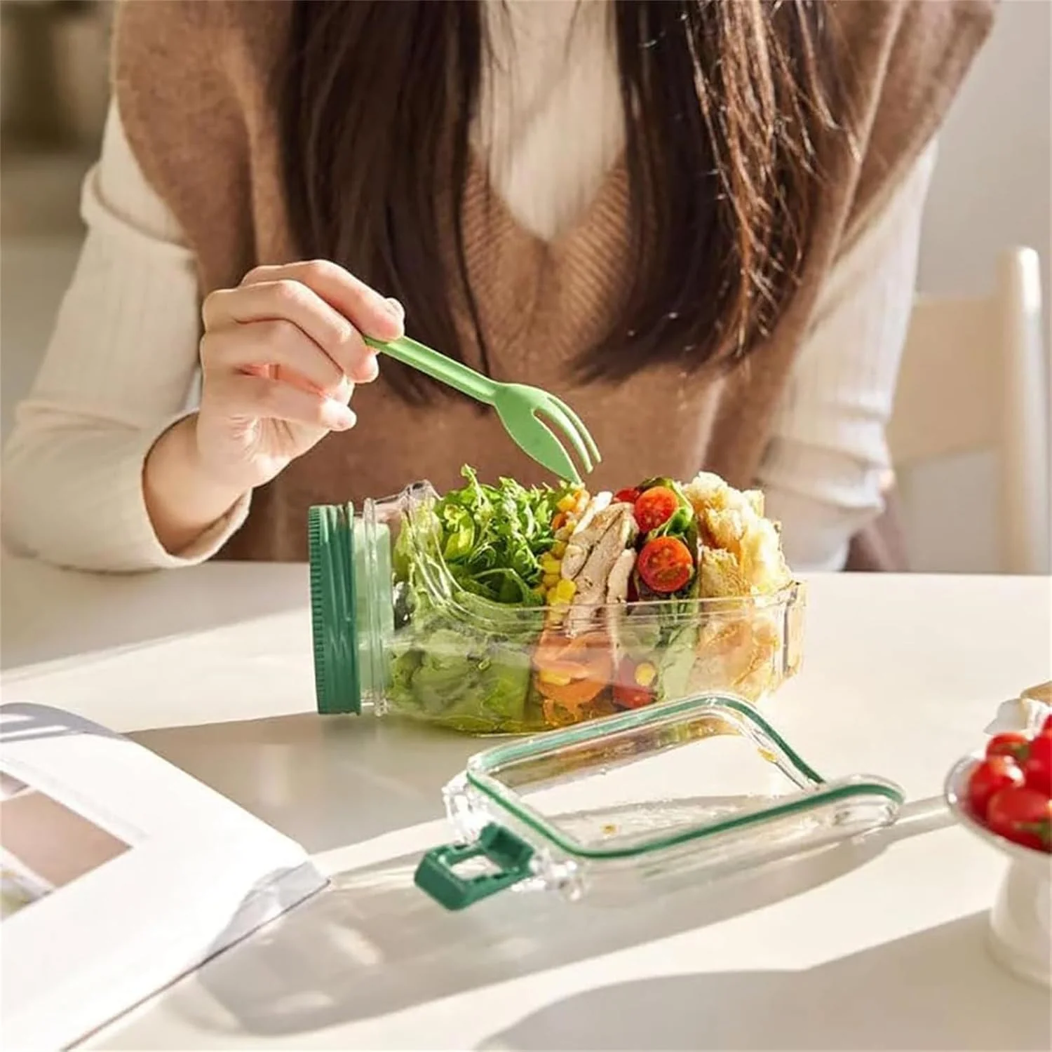 On-the-Go Shake & Serve Salad Jar - Image 3