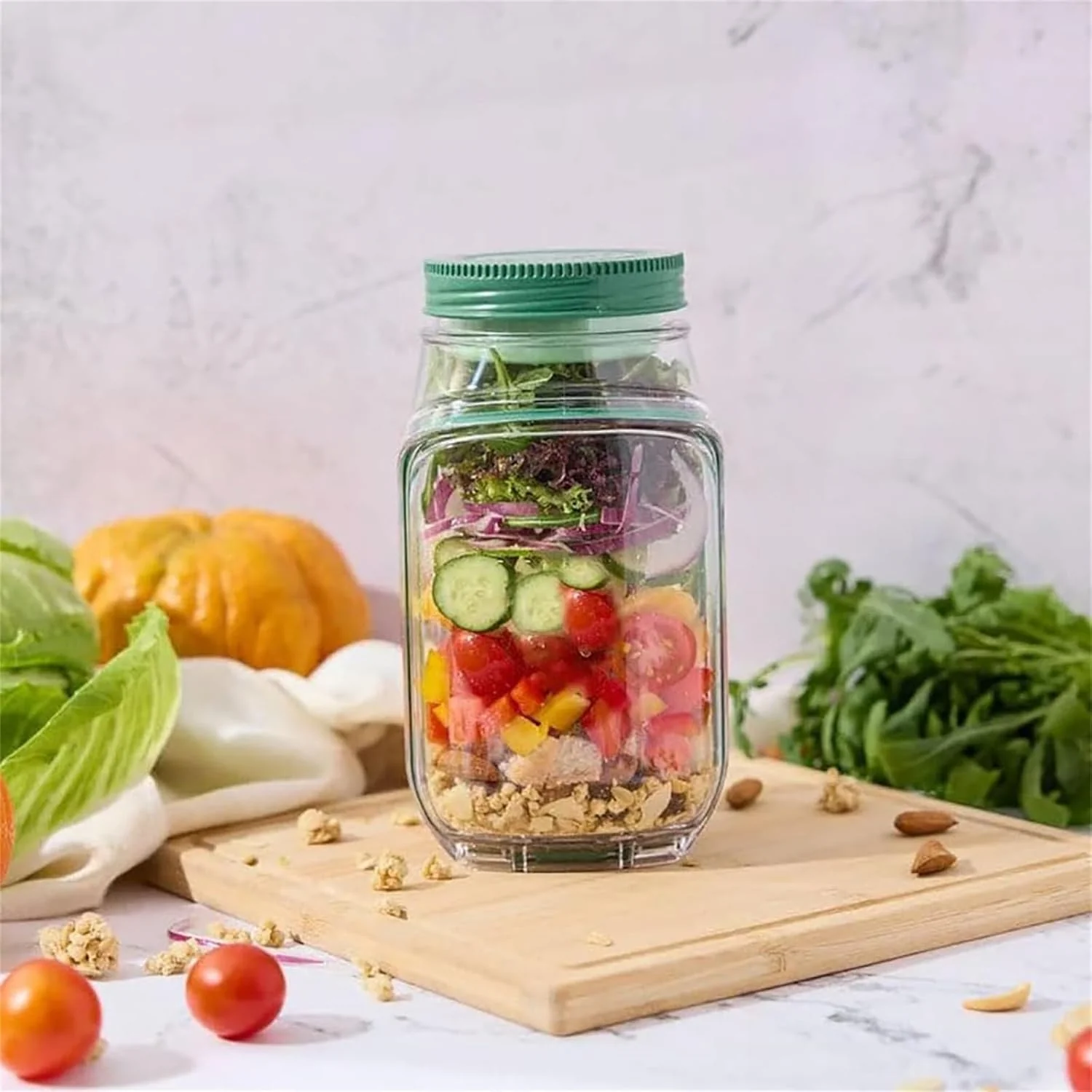 On-the-Go Shake & Serve Salad Jar - Image 4