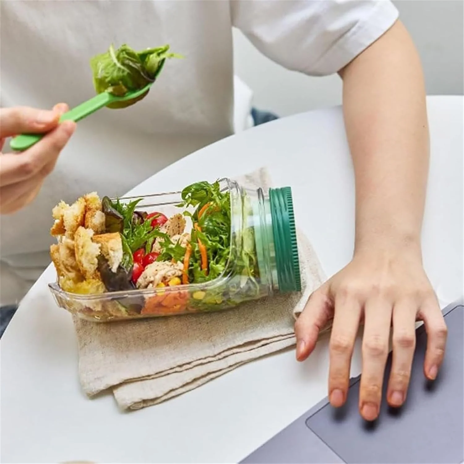 On-the-Go Shake & Serve Salad Jar - Image 5