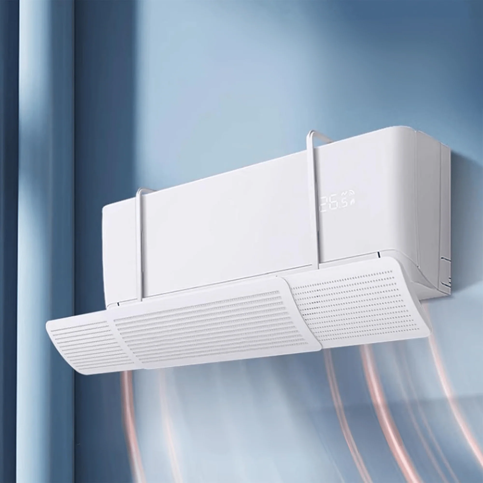 Plastic Adjustable Airflow Deflector for Wall-Mounted Air Conditioners - Image 3