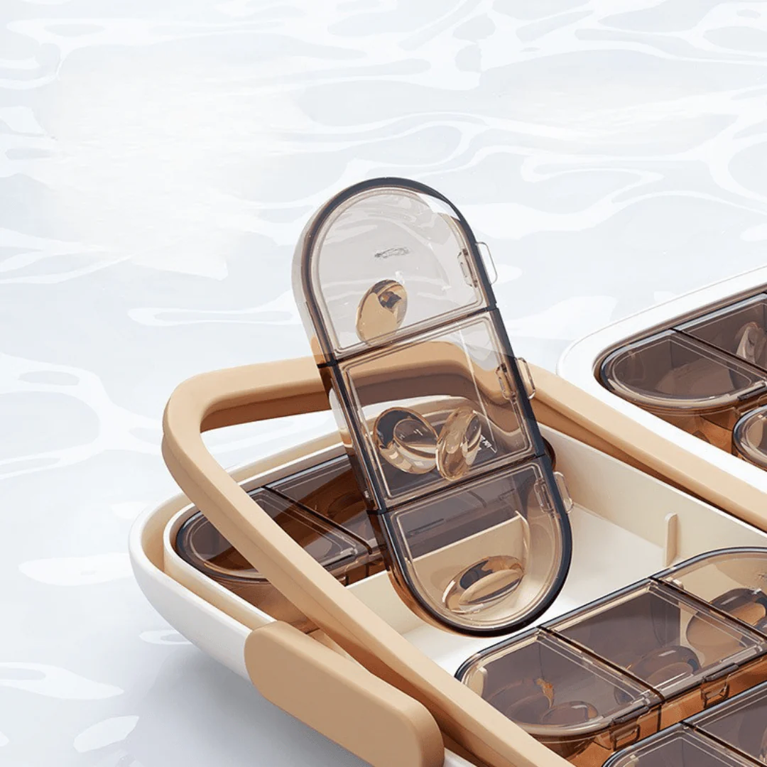 Portable 7+1 Grid Moisture-Proof Medicine Organizer - Image 5