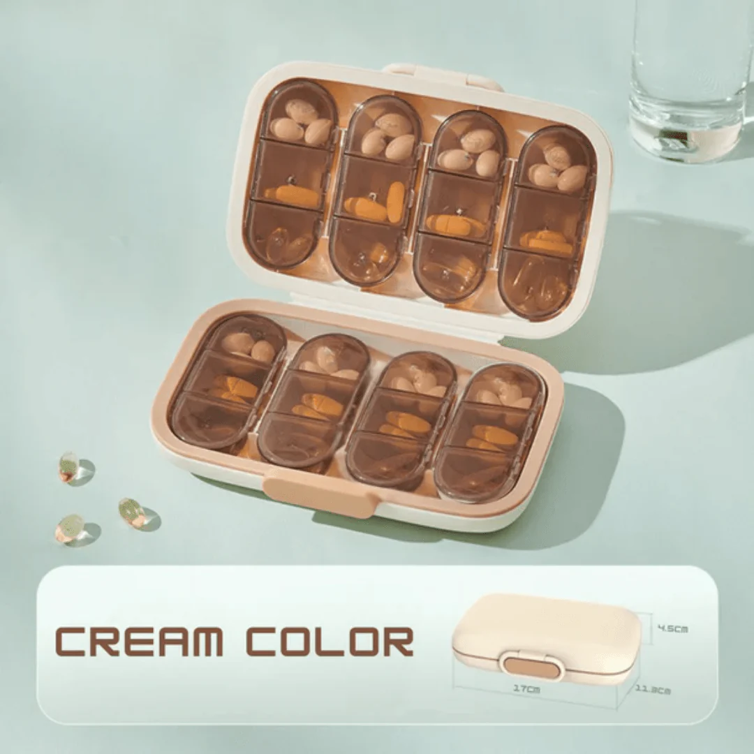 Portable 7+1 Grid Moisture-Proof Medicine Organizer - Image 7