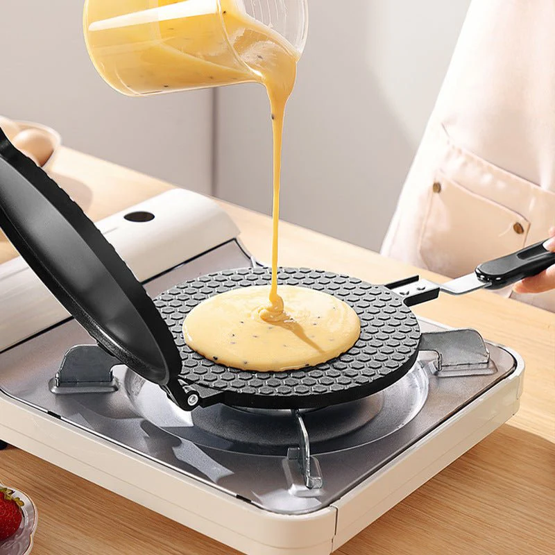 Portable Cast Aluminum Crepe & Egg Roll Pan - Image 3