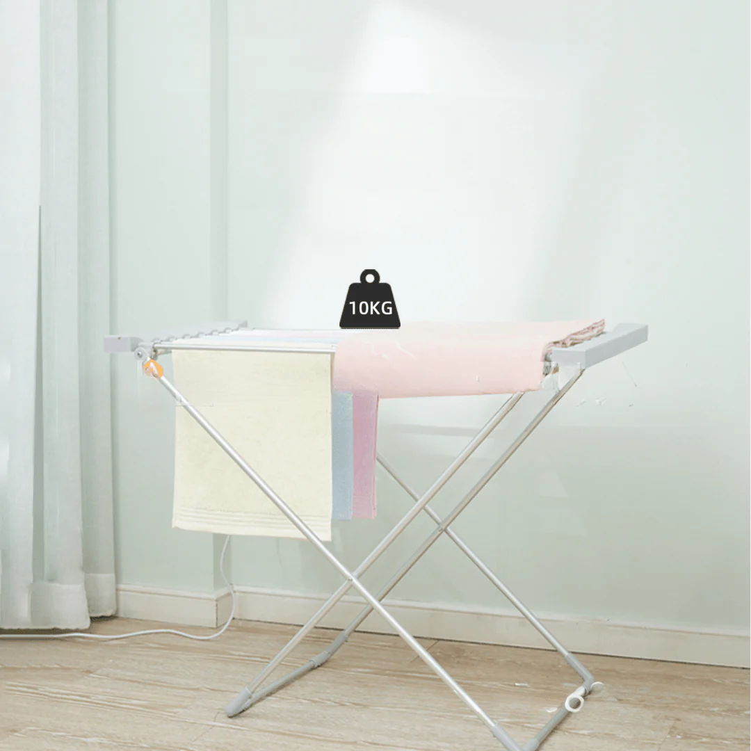Portable Folding Electric Clothes Dryer Rack with Heating Function - Image 2