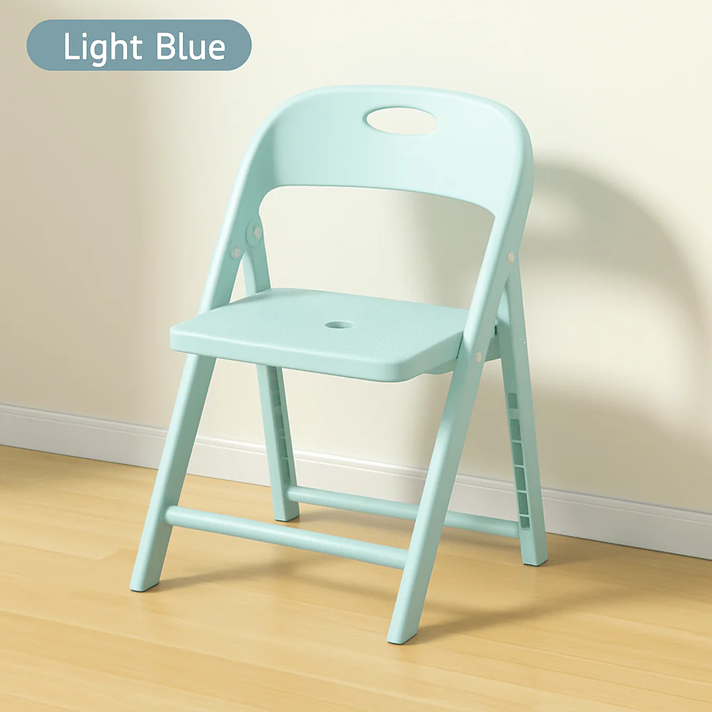 Portable Folding Non Slip Plastic Chair for Kids - Image 3