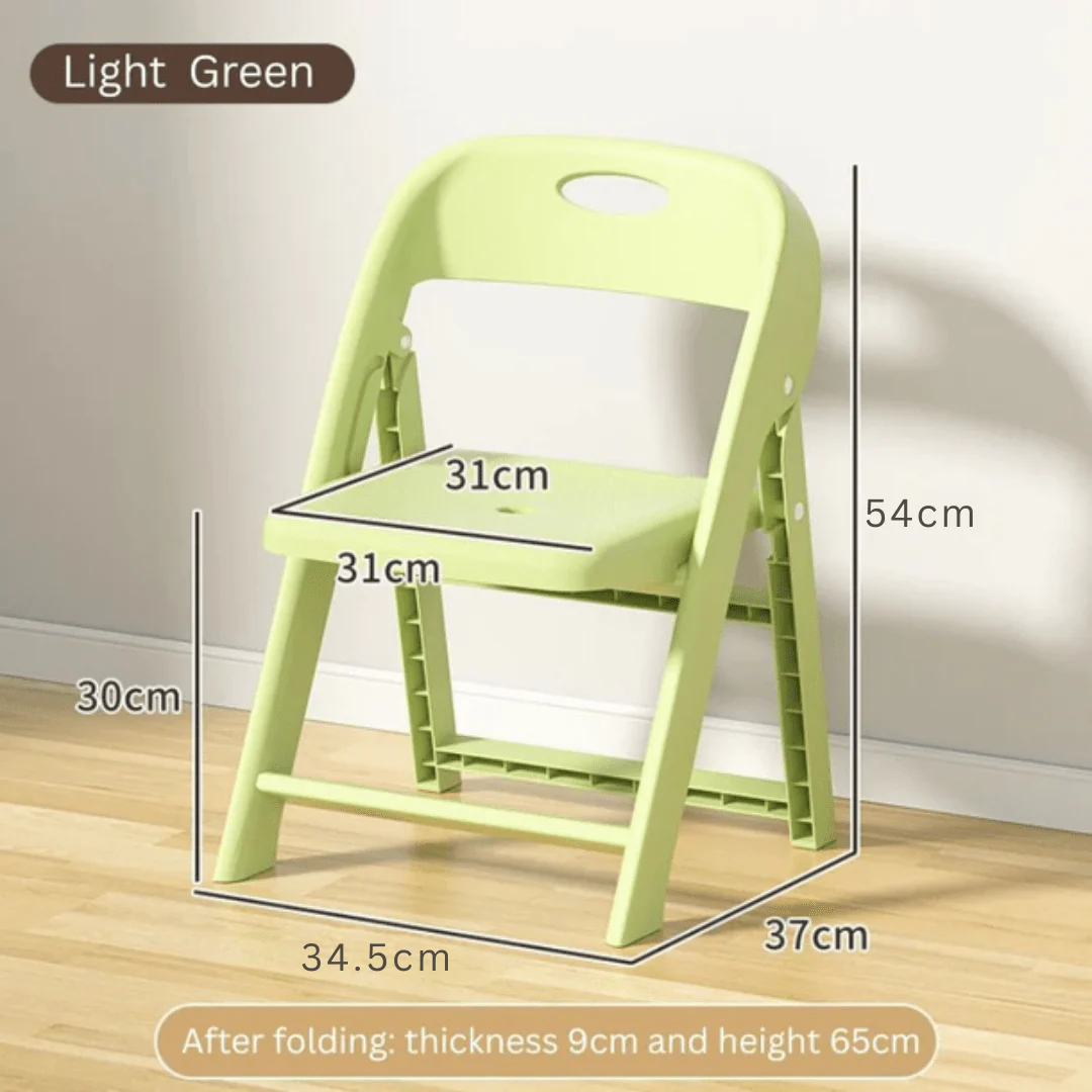 Portable Folding Non Slip Plastic Chair for Kids - Image 4