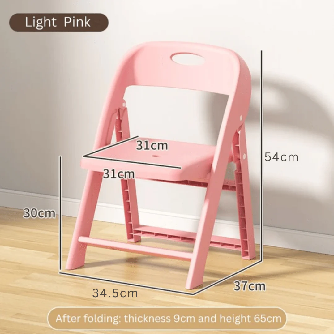 Portable Folding Non Slip Plastic Chair for Kids - Image 5