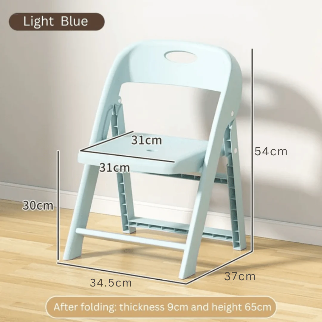 Portable Folding Non Slip Plastic Chair for Kids - Image 6