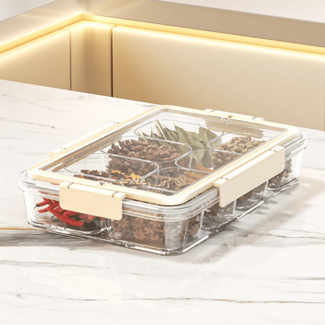 Portable Food Grade Multi-Compartment Storage Box - Image 2
