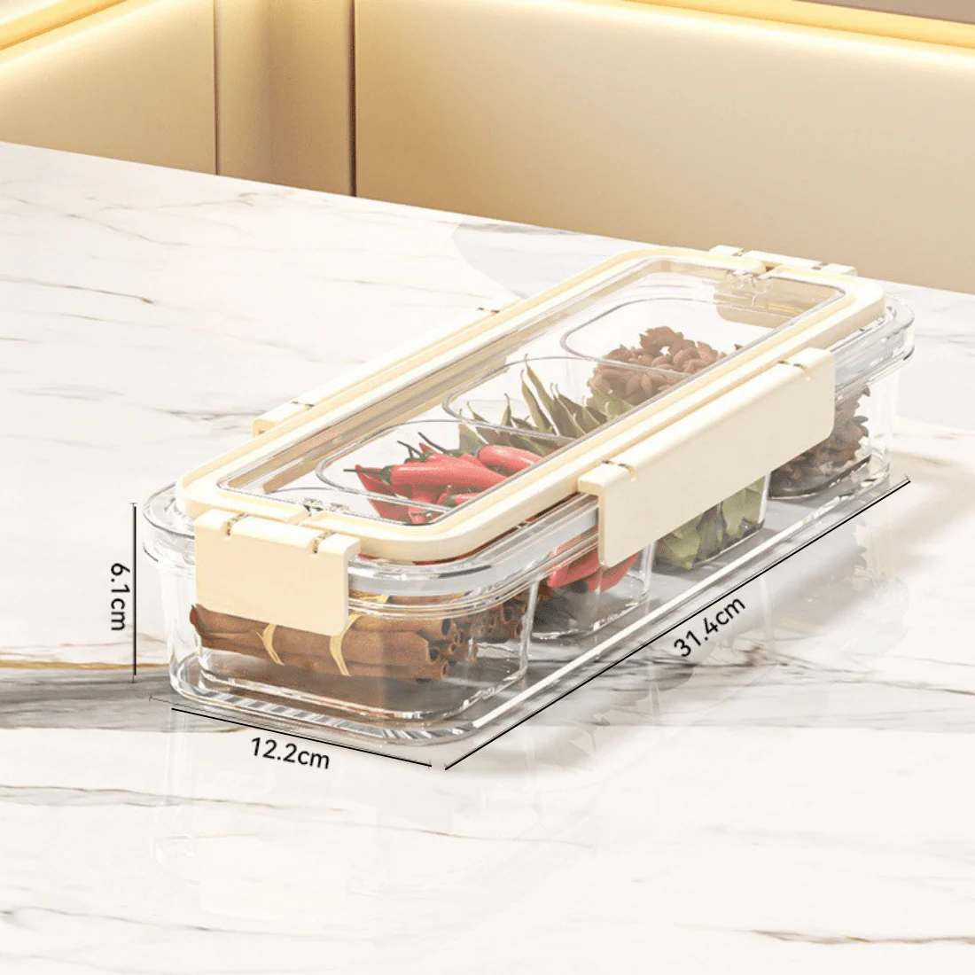 Portable Food Grade Multi-Compartment Storage Box - Image 7