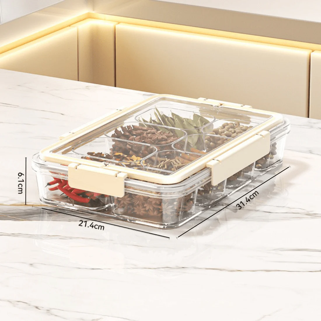 Portable Food Grade Multi-Compartment Storage Box - Image 8