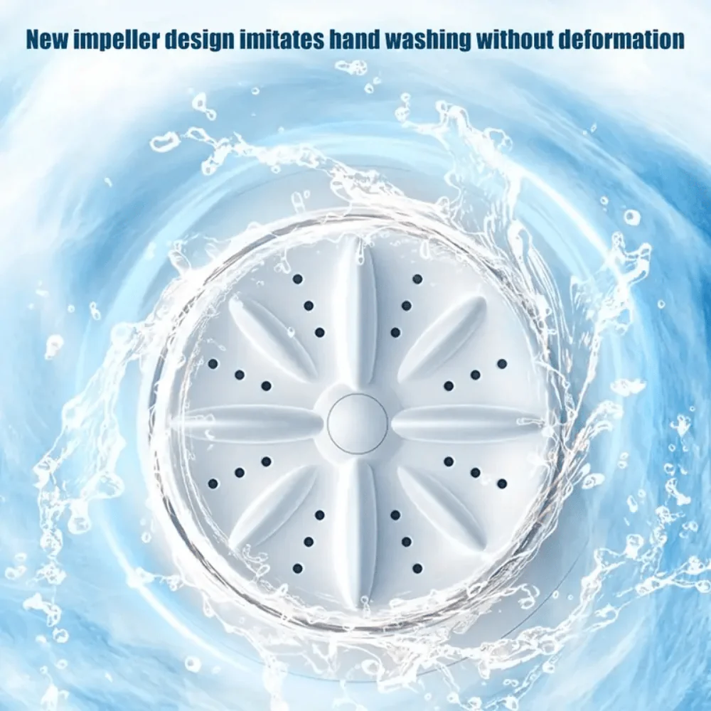 Portable USB Rechargeable Mini Washing Machine (1 L) - Image 4