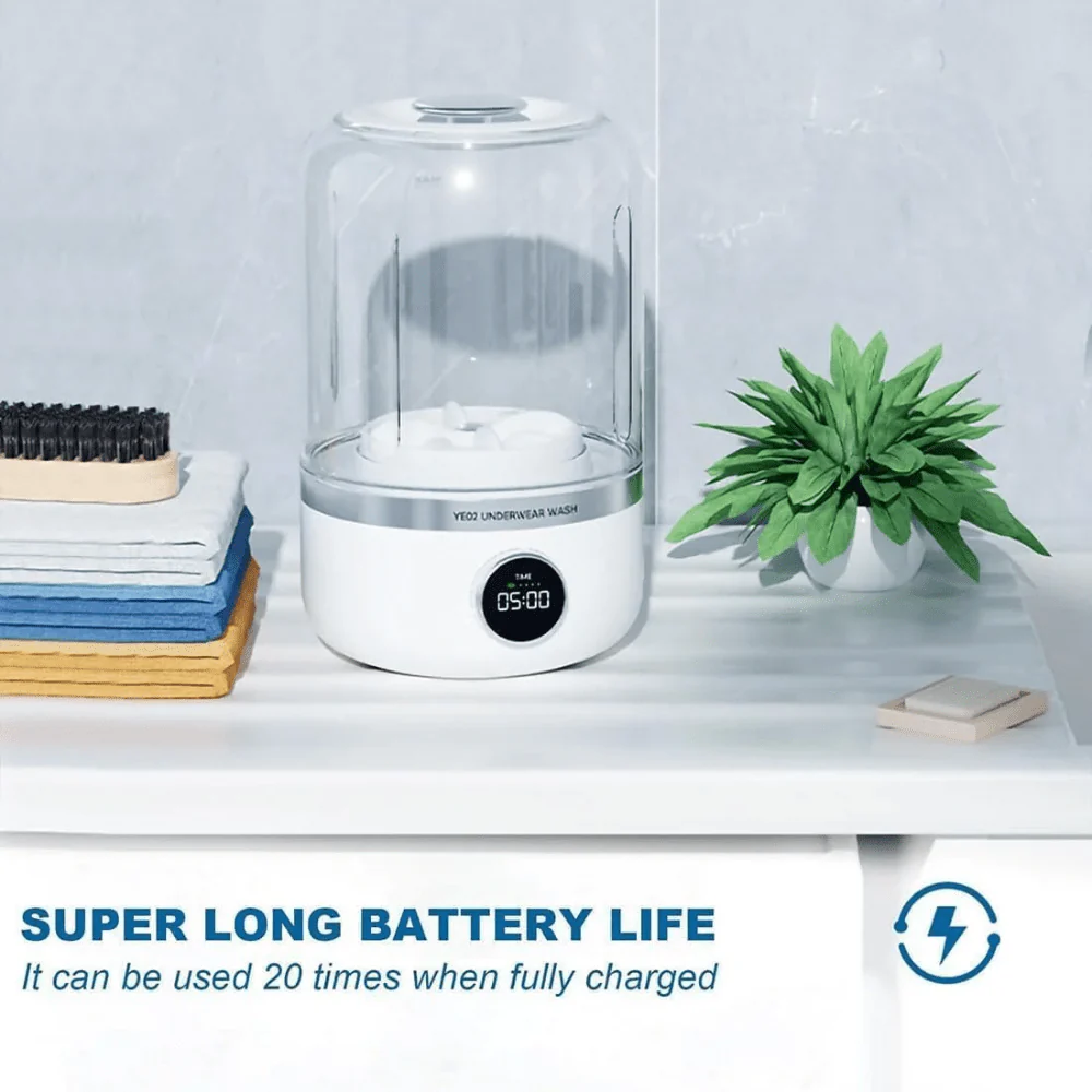 Portable USB Rechargeable Mini Washing Machine (1 L) - Image 6