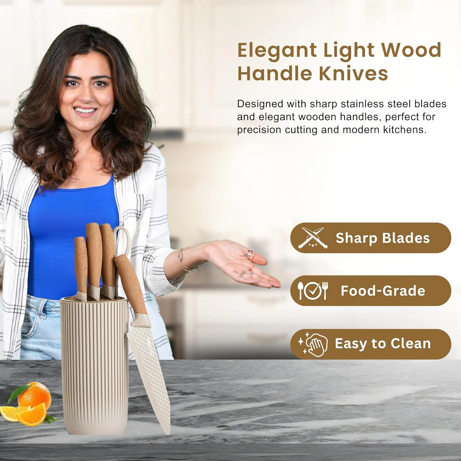 Premium 6-Piece Stainless Steel Kitchen Knife Set - Image 4