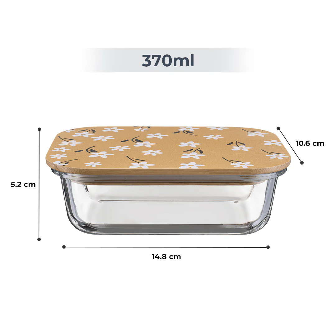 Premium Airtight Borosilicate Glass Food Container with Bamboo Lid - Image 7