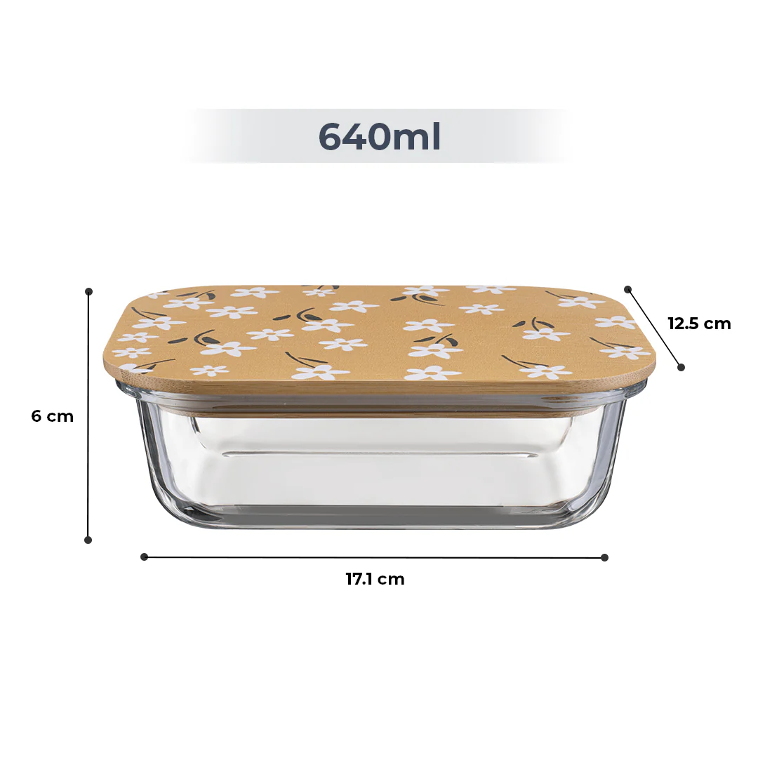 Premium Airtight Borosilicate Glass Food Container with Bamboo Lid - Image 8
