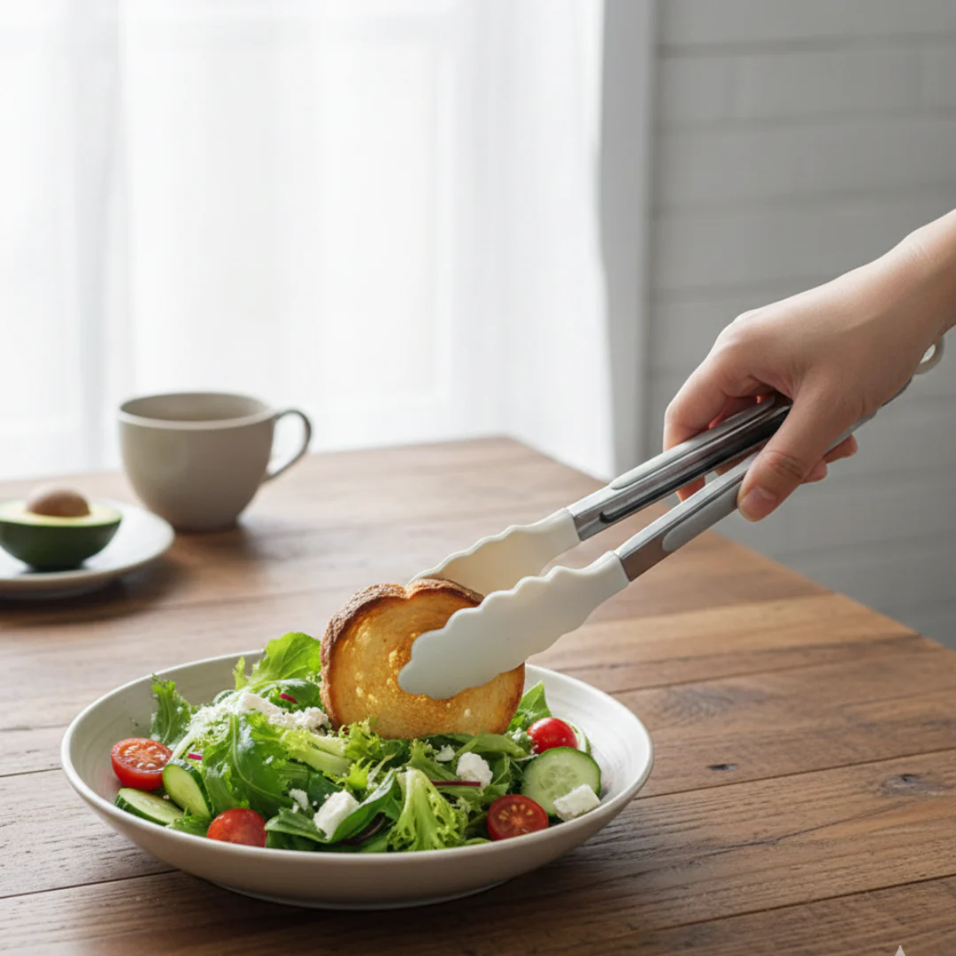Premium Heat-Resistant Silicone Ladle & Tongs Set - Image 9