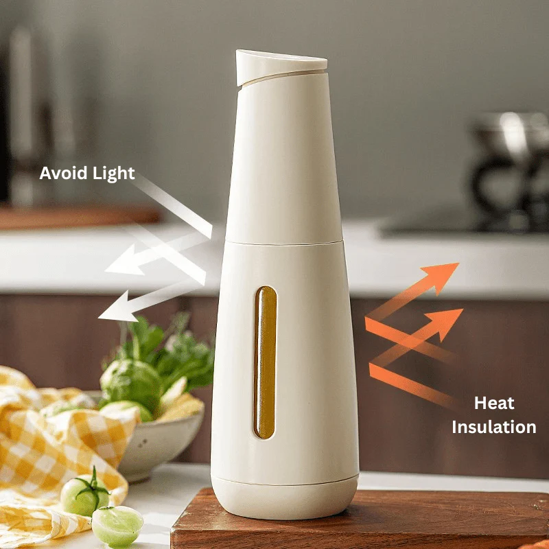Premium Oil Dispenser with Light & Heat Protection (470ml) - Image 4