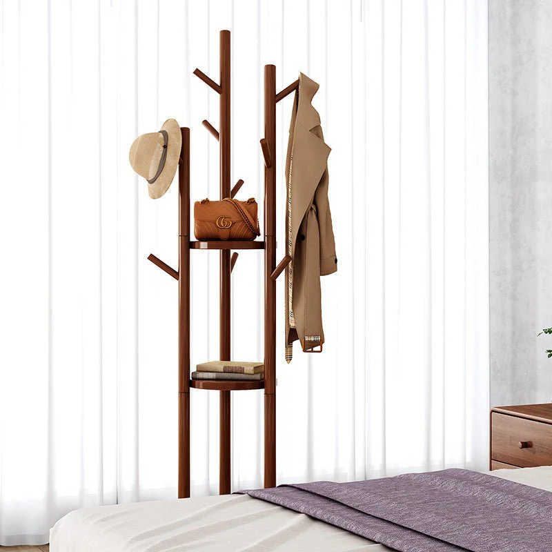 Premium Solid Wood 360° Rotatable Coat Stand for Home and Bedroom - Image 5