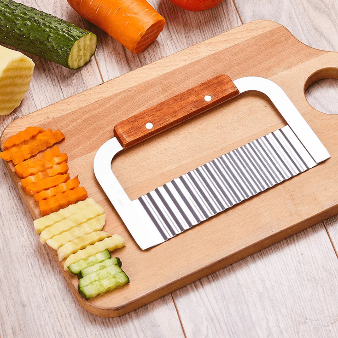 Premium Stainless Steel Vegetable Crinkle Slicer - Image 2