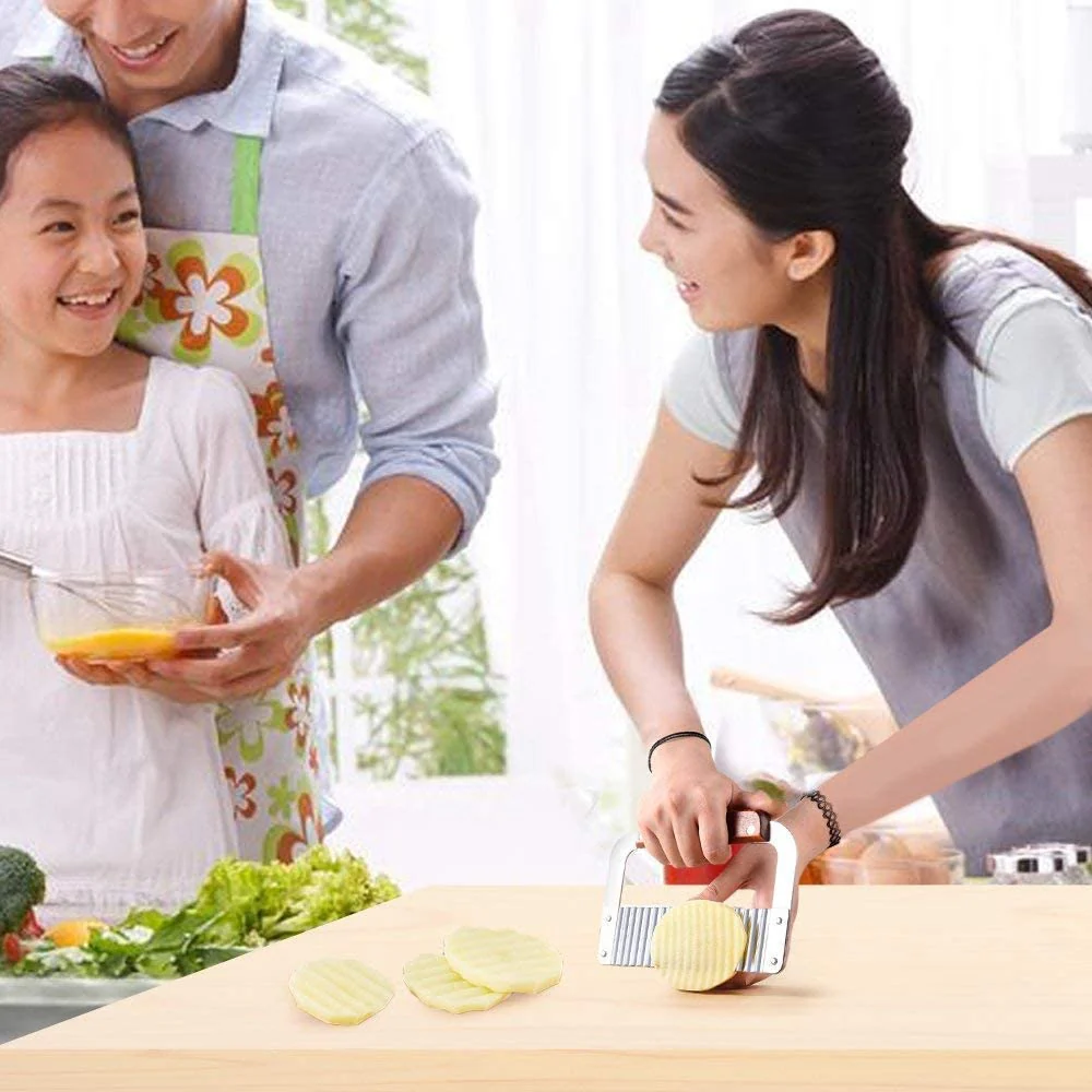 Premium Stainless Steel Vegetable Crinkle Slicer - Image 5