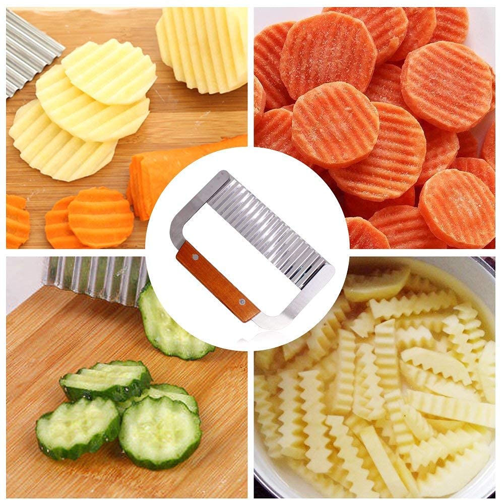 Premium Stainless Steel Vegetable Crinkle Slicer - Image 7