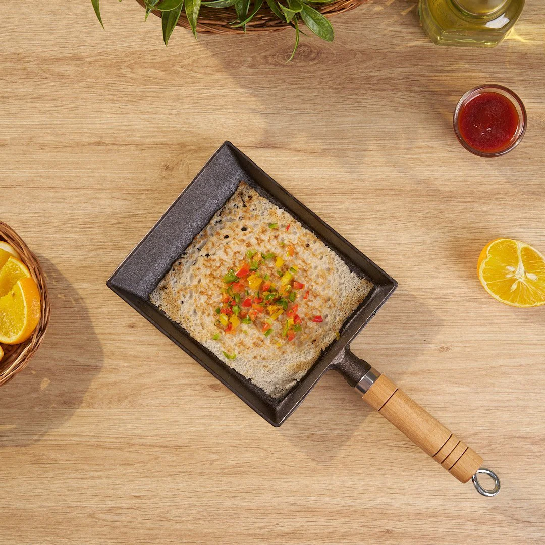 Premium Uncoated Square Frying pan - Image 3