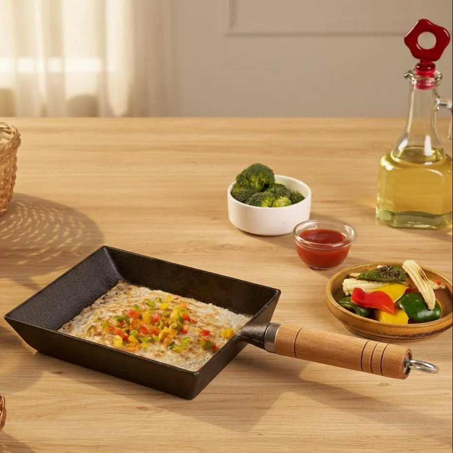 Premium Uncoated Square Frying pan - Image 7