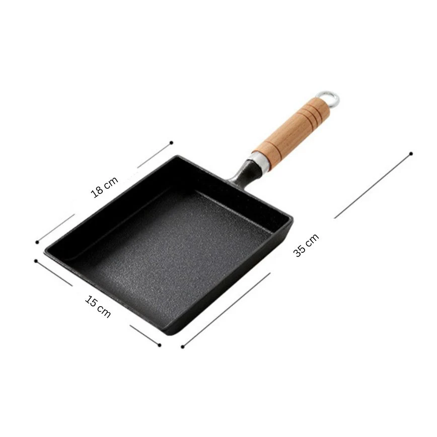 Premium Uncoated Square Frying pan - Image 9